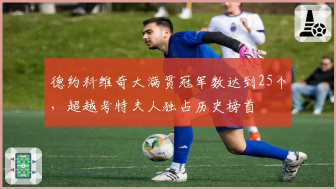 德约科维奇大满贯冠军数达到25个,超越考特夫人独占历史榜首